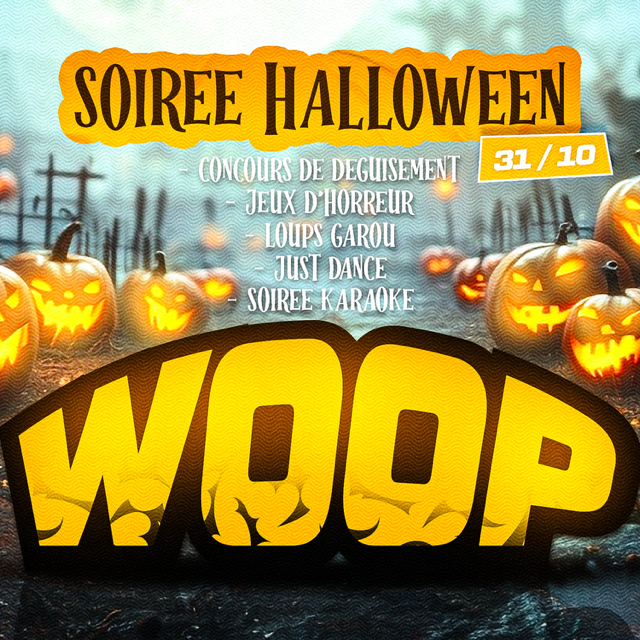 Animation d'Halloween - Le Woop Arena Gamees